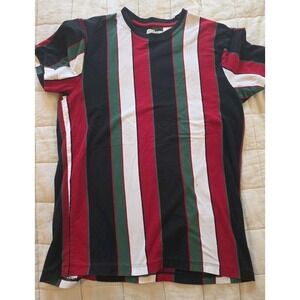 San Francisco work shirts striped retro 90s Y2K‎ tshirt Medium